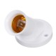 E27 Oblique Screw Socket White Plastic Light Bulb Holders Adapter Converter
