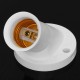 E27 Oblique Screw Socket White Plastic Light Bulb Holders Adapter Converter