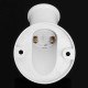 E27 Oblique Screw Socket White Plastic Light Bulb Holders Adapter Converter