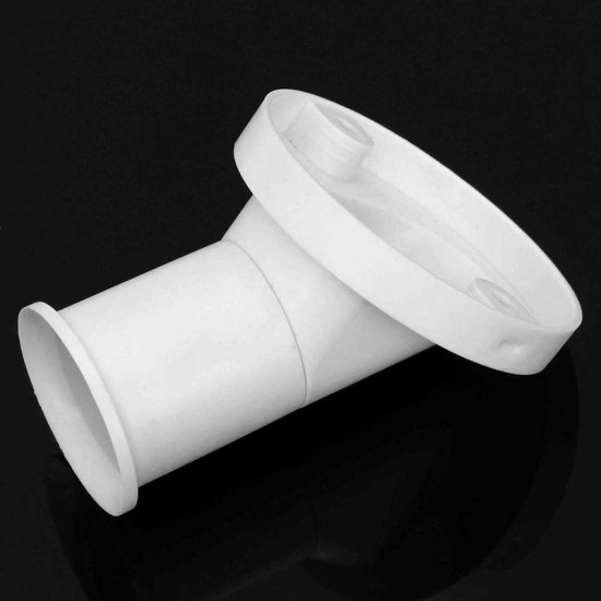 E27 Oblique Screw Socket White Plastic Light Bulb Holders Adapter Converter