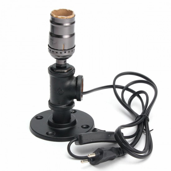 E27 Retro Industrial Vintage Edison Bedside Desk Light Socket Table Reading Lamp Holder With Adapter E27 Retro Industrial Vintage Edison Bedside Desk Light Socket Table Reading Lamp Holder With Adapter