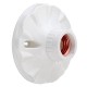 E27 Round Plastic Base Screw Light Socket Lamp Holder Bulb Adapter Flame Retardant Durable Material AC250V