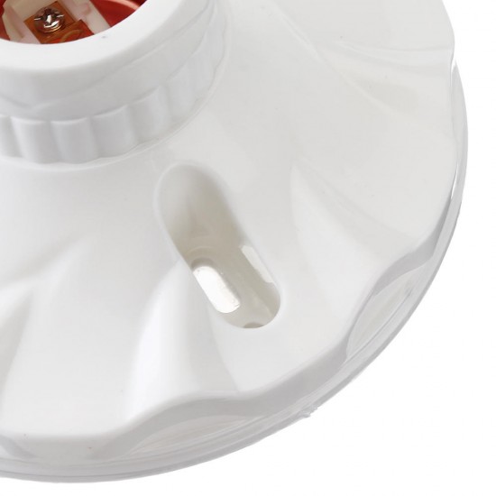 E27 Round Plastic Base Screw Light Socket Lamp Holder Bulb Adapter Flame Retardant Durable Material AC250V E27 Round Plastic Base Screw Light Socket Lamp Holder Bulb Adapter Flame Retardant Durable Material AC250V