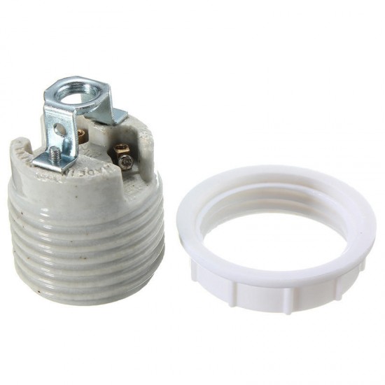 E27 Screw Ceramic Socket Heat Lamp Light Bulb Holder Fitting Base Adapter