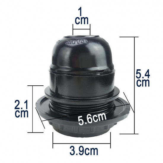 E27 Self-locking Lampholder Pendant Light Socket Bakelite Home Accessory Durable Base Bulb Screw Adapter E27 Self-locking Lampholder Pendant Light Socket Bakelite Home Accessory Durable Base Bulb Screw Adapter