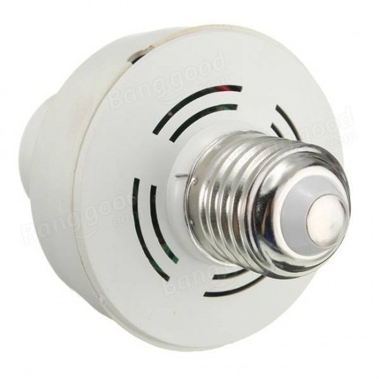 E27 Sound Control Light Sensor LED Lamp Switch Bulb Adapter Holder AC220V