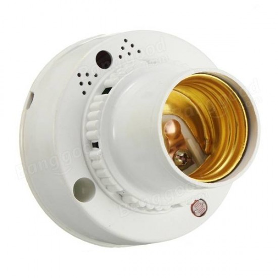 E27 Sound Control Light Sensor LED Lamp Switch Bulb Adapter Holder AC220V
