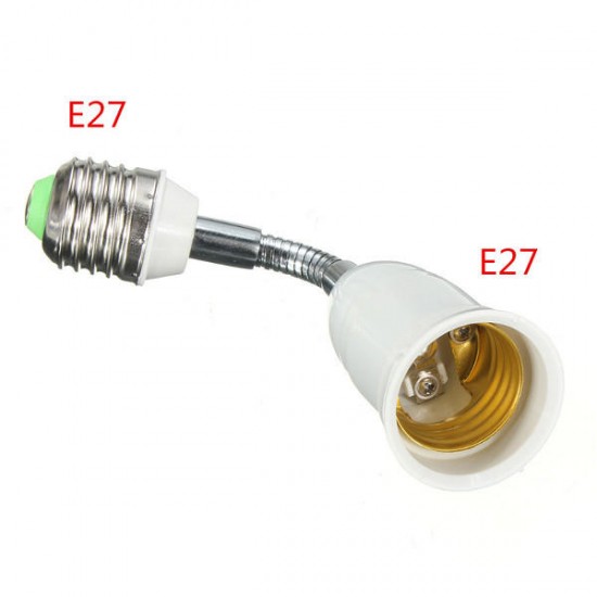 E27 To E27 Flexible Extend Base LED Light Adapter Converter Socket