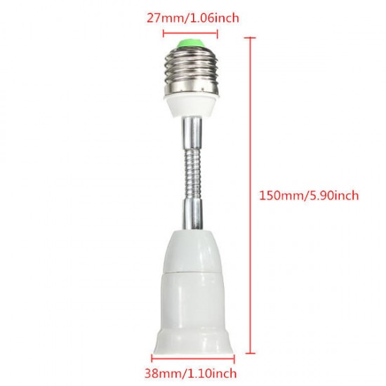 E27 To E27 Flexible Extend Base LED Light Adapter Converter Socket E27 To E27 Flexible Extend Base LED Light Adapter Converter Socket
