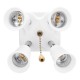 E27 To Four E27 Bulb Adapter Light Socket Lampholder with ON OFF Chain Switch AC100-250V E27 To Four E27 Bulb Adapter Light Socket Lampholder with ON OFF Chain Switch AC100-250V