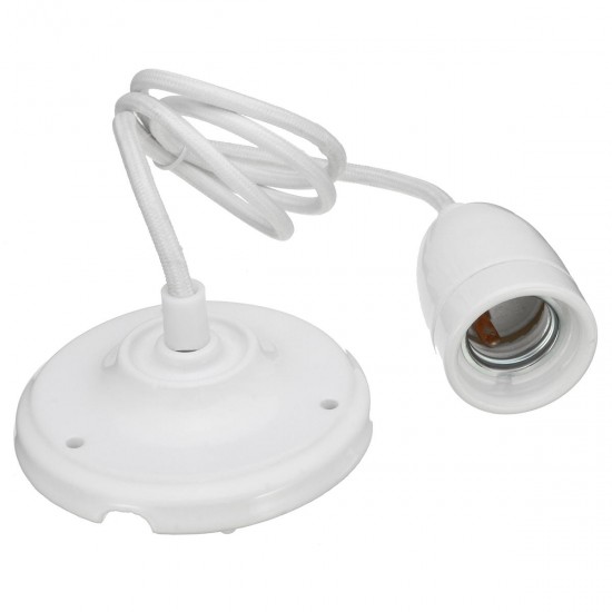 E27 Vintage Ceramic Antique Retro Ceiling Pendant Bulb Adapter Lamp Holder E27 Vintage Ceramic Antique Retro Ceiling Pendant Bulb Adapter Lamp Holder