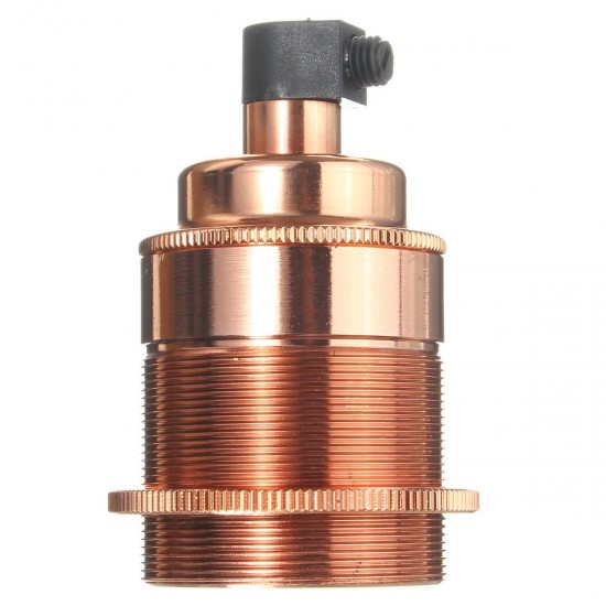 E27 Vintage Copper Edison Light Bulb Adapter Lamp Holder for Pendant Lighting AC110-250V