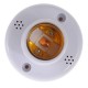 E27 Wireless Remote Control Lamp Holders Set White