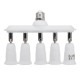 E27 to 5 E27 360° Adjustable Lampholder Bulb Socket Adapter Splitter AC110-230V E27 to 5 E27 360° Adjustable Lampholder Bulb Socket Adapter Splitter AC110-230V
