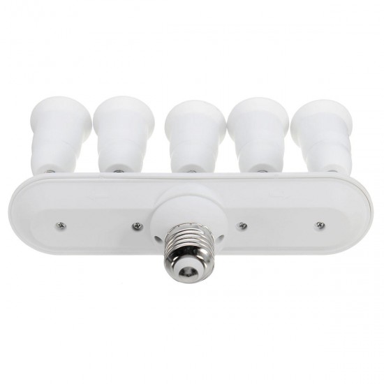 E27 to 5 E27 360° Adjustable Lampholder Bulb Socket Adapter Splitter AC110-230V E27 to 5 E27 360° Adjustable Lampholder Bulb Socket Adapter Splitter AC110-230V