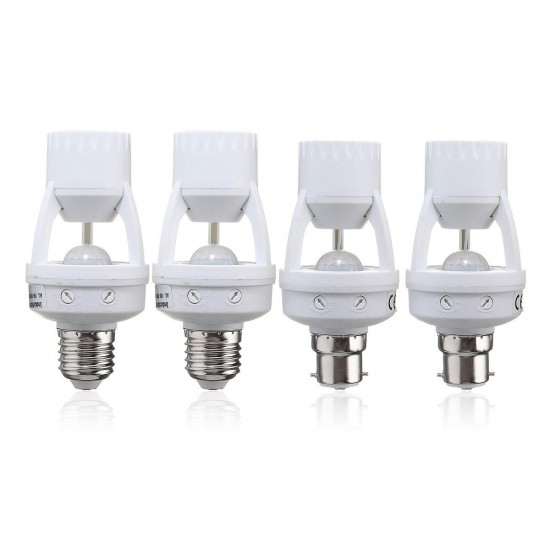 E27/B22 to E14/E27 PIR Motion Sensor Socket Light Bulb Adapter Lamp Holder AC110-240V E27/B22 to E14/E27 PIR Motion Sensor Socket Light Bulb Adapter Lamp Holder AC110-240V