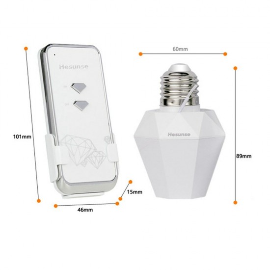 E27 Lamp Holder Wireless Remote Control Bulb Adapter One Way Light Socket AC220V E27 Lamp Holder Wireless Remote Control Bulb Adapter One Way Light Socket AC220V