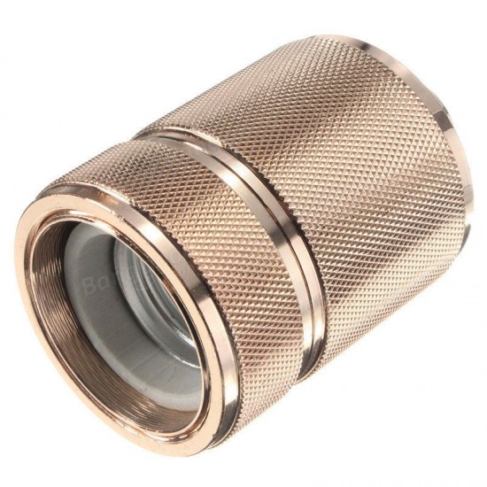 E27 E26 Edison Retro Light Socket Keyless Vintage Industrial Lamps Pendants Golden Holder E27 E26 Edison Retro Light Socket Keyless Vintage Industrial Lamps Pendants Golden Holder