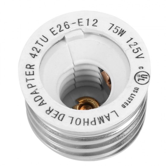 E27 E26 To E12 Bulb Holder Adapter Heat Resistant No Fire Hazard Converter