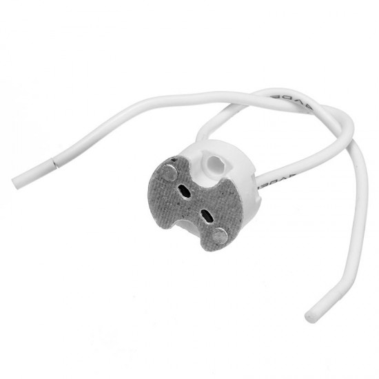MR16 G4 Ceramic Lamp Holder Socket Connector LED CFL Halogen Adapter with Wire