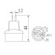 10PCS MR16 to GU10 LED Bulb Lamp Base Converter Holder Socket Adapter AC220V 10PCS MR16 to GU10 LED Bulb Lamp Base Converter Holder Socket Adapter AC220V