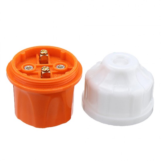 Orange Suspended Lamp Holder E27 Screw Socket Light Bulb Adapter AC250V