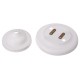 White Engineering Line Zero Plastic Round Hanging Box Ceiling Lamp Holder Light Bulb Adapter White Engineering Line Zero Plastic Round Hanging Box Ceiling Lamp Holder Light Bulb Adapter