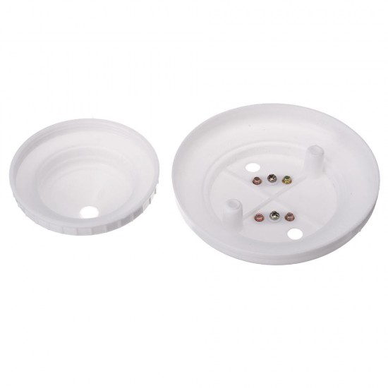 White Engineering Line Zero Plastic Round Hanging Box Ceiling Lamp Holder Light Bulb Adapter White Engineering Line Zero Plastic Round Hanging Box Ceiling Lamp Holder Light Bulb Adapter