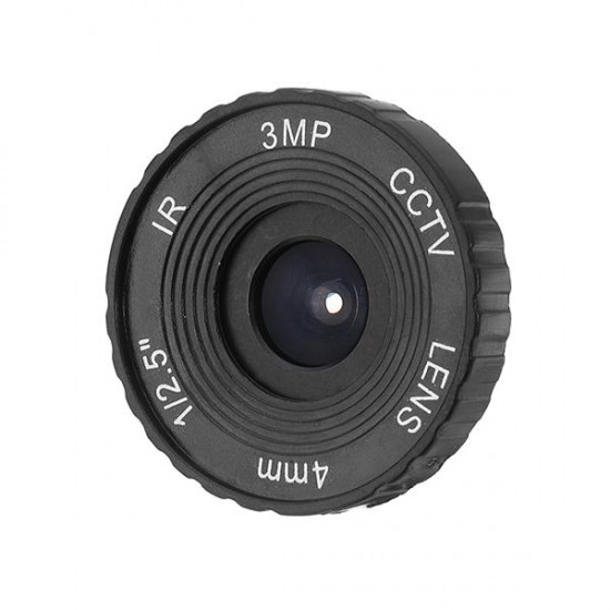 3MP HD 4mm CCTV IR Lens for HD IP Cameras M12 Mount F1.2 Aperture 1/2.5