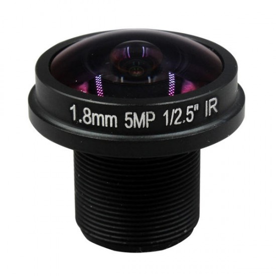 HD Fisheye CCTV Lens 5MP 1.8mm M12*0.5 Mount 1/2.5 F2.0 180 Degree for Video Surveillance Camera HD Fisheye CCTV Lens 5MP 1.8mm M12*0.5 Mount 1/2.5 F2.0 180 Degree for Video Surveillance Camera