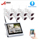 1080P 8CH Wireless Audio Record Surveillance Camera System IP Camera Outdoor Night Vision CCTV Security Camera System