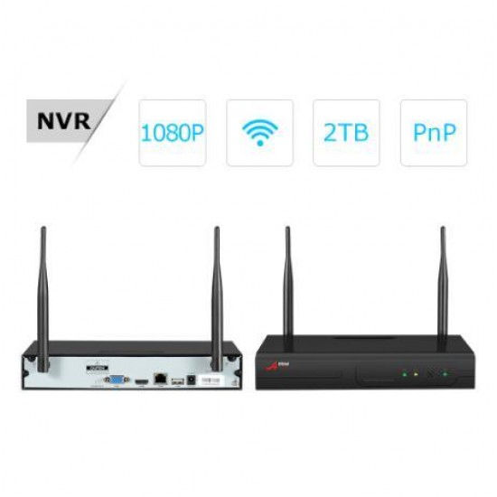 AR-K08W2H-S360 8CH NVR 1080P HD Wireless NVR CCTV P2P Outdoor+Indoor Weatherproof Night-Vision WIFI Security Camera System AR-K08W2H-S360 8CH NVR 1080P HD Wireless NVR CCTV P2P Outdoor+Indoor Weatherproof Night-Vision WIFI Security Camera System