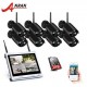 K08W2L12-03NB 8CH NVR 1080P HD H.264 Wireless Surveillance System 12LCD Screen Wifi Outdoor Night Vision Security System