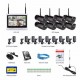 K08W2L12-03NB 8CH NVR 1080P HD H.264 Wireless Surveillance System 12LCD Screen Wifi Outdoor Night Vision Security System