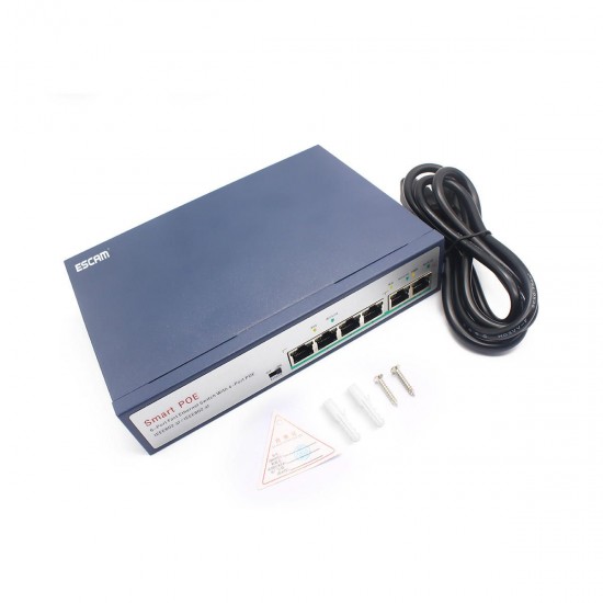 4+2Channel Fast Ethernet POE Switch for NetworkSwitch IP Cameras