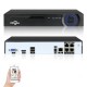 H.265 H.264 4CH 8CH 48V POE IP Camera NVR 4K Network Video Recorder P2P ONVIF 4K CCTV System