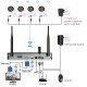 4HB312 8CH 1080P Wireless CCTV Security System 2MP IR Outdoor Audio Recorrd IP Camera Waterproof Wifi NVR Kit Video Surveillance