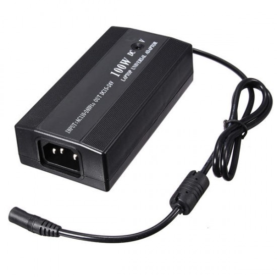 100W Universal AC DC Power Charger Adapter With USB Port & DC Car Plug
