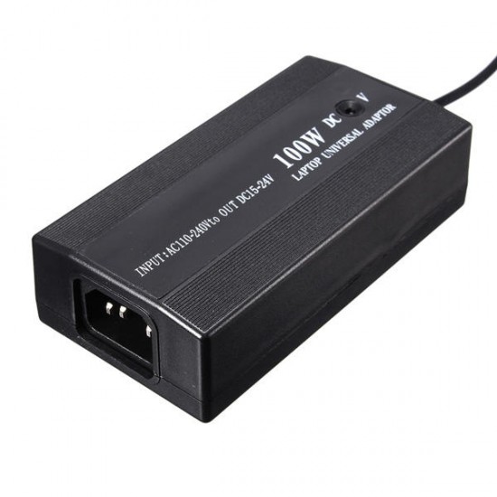 100W Universal AC DC Power Charger Adapter With USB Port & DC Car Plug