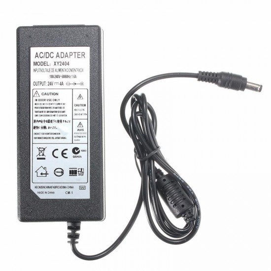 5.5mm x 2.5mmAC 100-240V to DC 24V 4A Switching Power Supply Adapter Transformer 5.5mm x 2.5mmAC 100-240V to DC 24V 4A Switching Power Supply Adapter Transformer