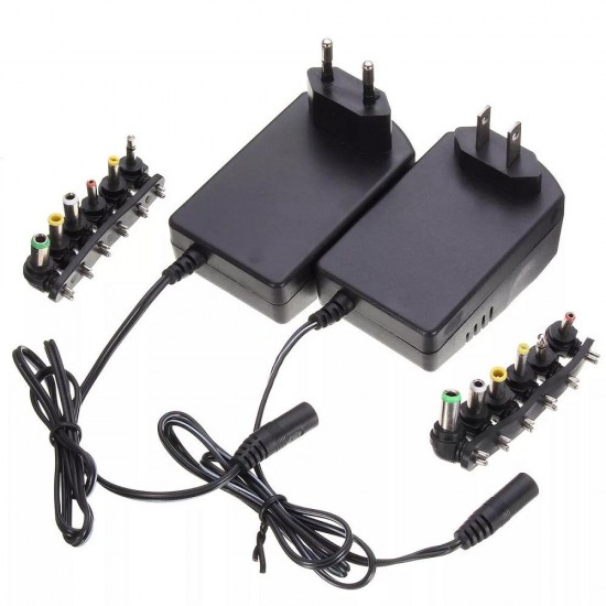 5Pcs EU Plug Multi Voltage Power Adapter 2500mA 3V 4.5V 6V 9V 12V DC Power Supply