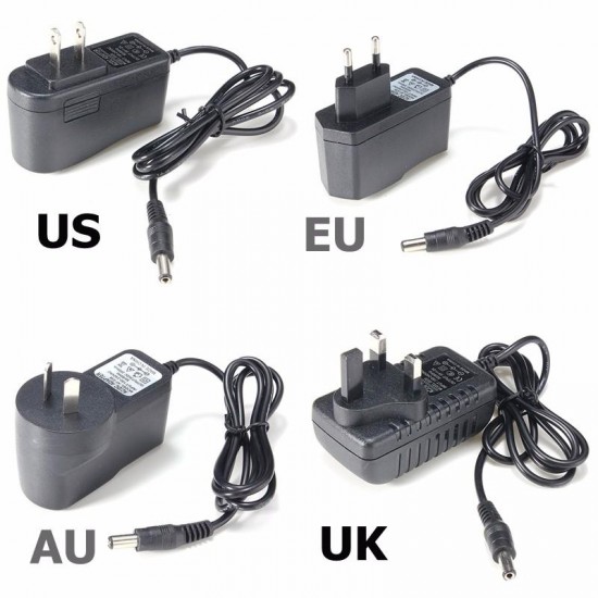 5V 2A US/EU/UK/AU Power Supply Adapter Plug For Indoor Security Camera