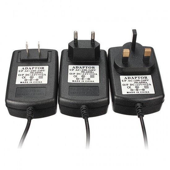AC DC 12V 2A Power Supply Adapter Charger For CCTV Security Camera AC DC 12V 2A Power Supply Adapter Charger For CCTV Security Camera