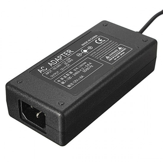 AC/DC 12V 6A 72W Power Supply Charger Adaptor For CCTV Camera
