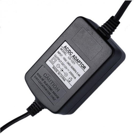 DC 12V 2A Power Supply Adapter Adaptor For Security Camera Lamp etc