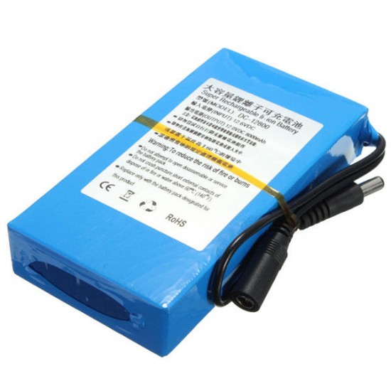 DC 12V 8000mAh Super Rechargeable Portable Lithium - ion Battery Pack