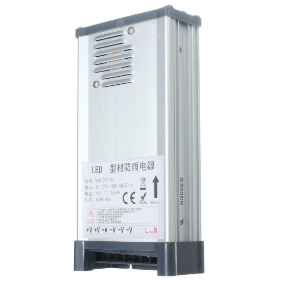 IP65 AC 170V-264V To DC 24V 350W Switching Power Supply Driver Adapter IP65 AC 170V-264V To DC 24V 350W Switching Power Supply Driver Adapter