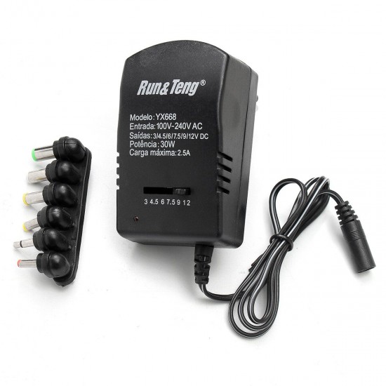 Multi Voltage Power Adapter 2500mA 3v 4.5v 6v 9v 12v DC Power Supply Multi Voltage Power Adapter 2500mA 3v 4.5v 6v 9v 12v DC Power Supply