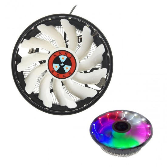 120x120x25mm 12VDC LED Fan CPU Cooler Cooling Fan for Intel775/1155/1151 amd downforce