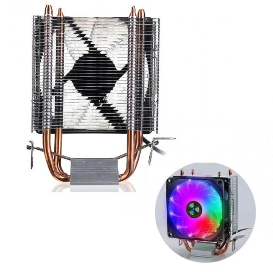 120x120x25mm 12VDC LED Fan CPU Cooler Cooling Fan for Intel775/1155/1151 amd downforce